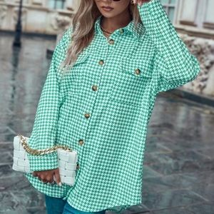 Houndstooth Button Up Shirt